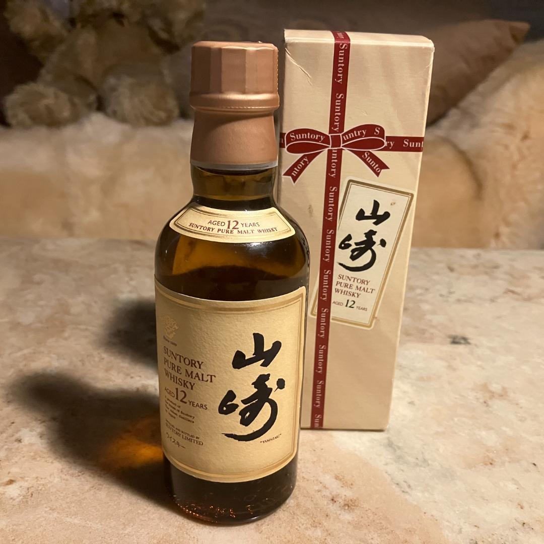 サントリー 山崎 12年 ピュアモルトウイスキー　希少美品ミニボトル180ml