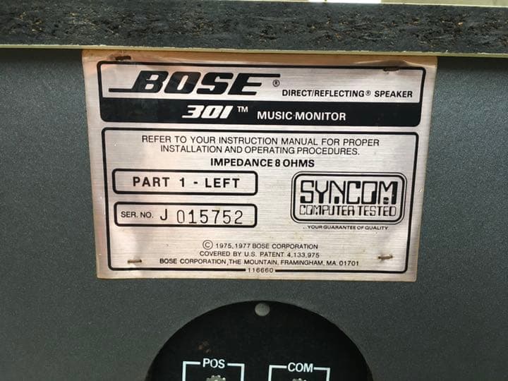 BOSE 301TM 左右のペア