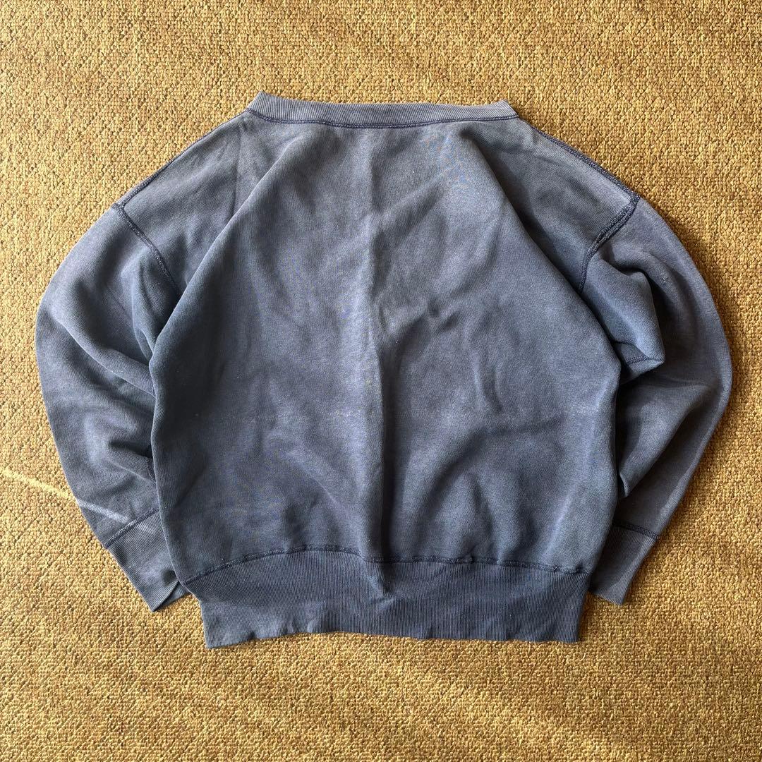 ぽ*け様 50s Champion スウェット 茄子紺 サンフェード ボックスシ