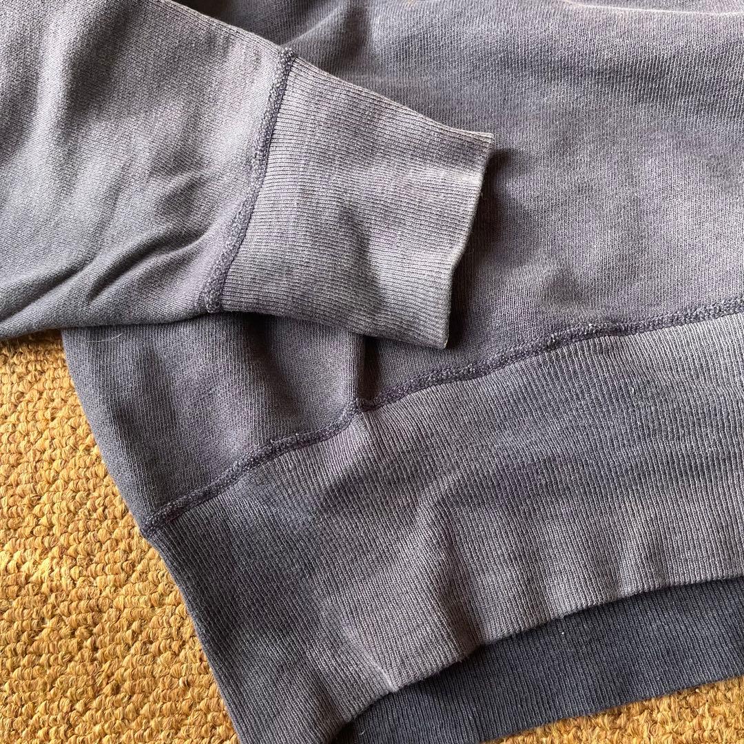 ぽ*け様 50s Champion スウェット 茄子紺 サンフェード ボックスシ