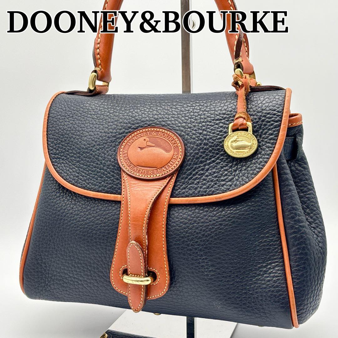 【希少】DOONEY&BOURKE ハンドバッグ ネイビー アヒル ネイビー