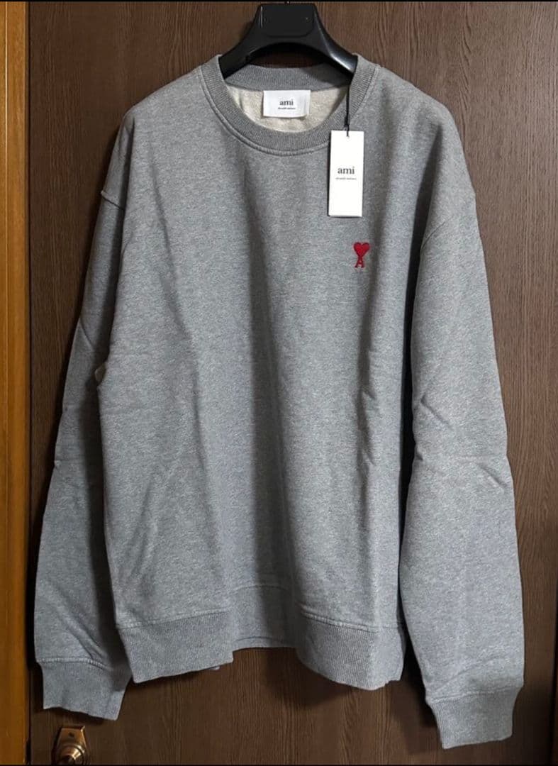 XXL AMI Paris アミ グラフィック スウェット シャツ グレー