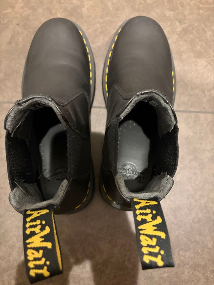 Dr. Martens ブラック サイドゴアブーツ