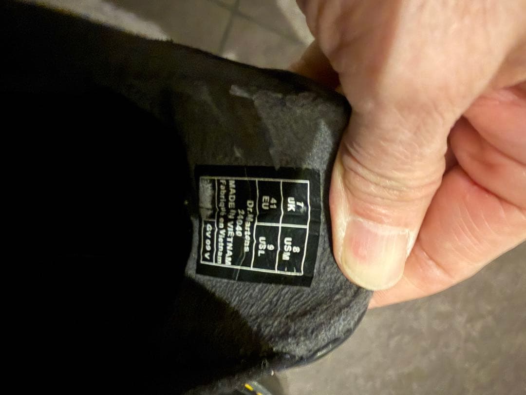 Dr. Martens ブラック サイドゴアブーツ