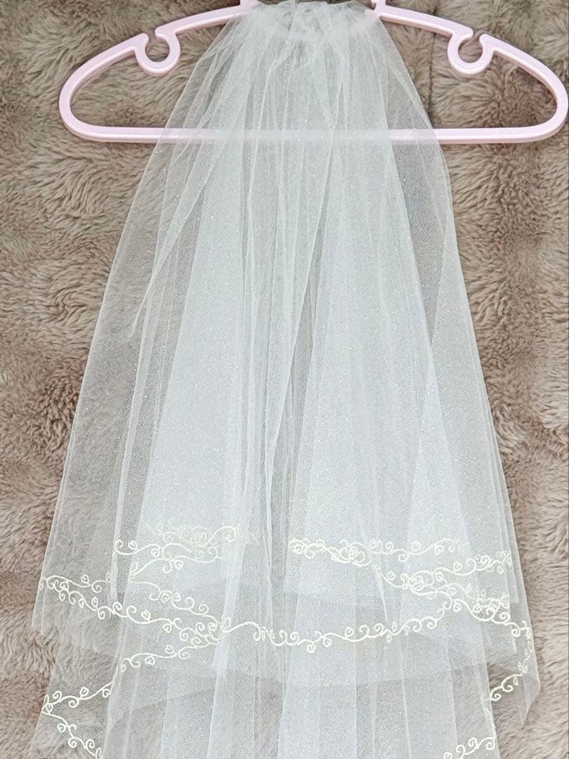 FTW ミラコスタ ウェディング ミッキーベール ショート ラメあり