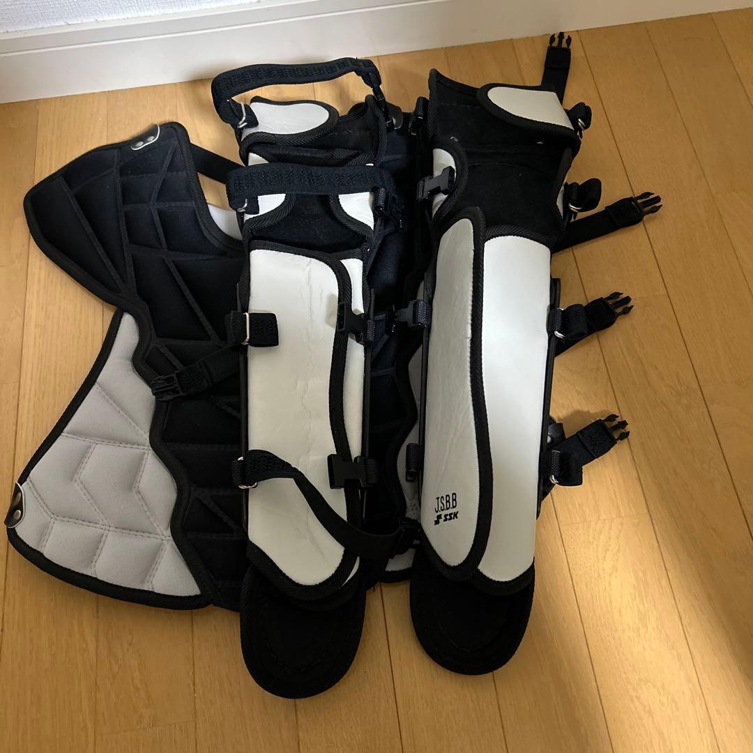 SSK少年軟式用 プロテクター レガース セット