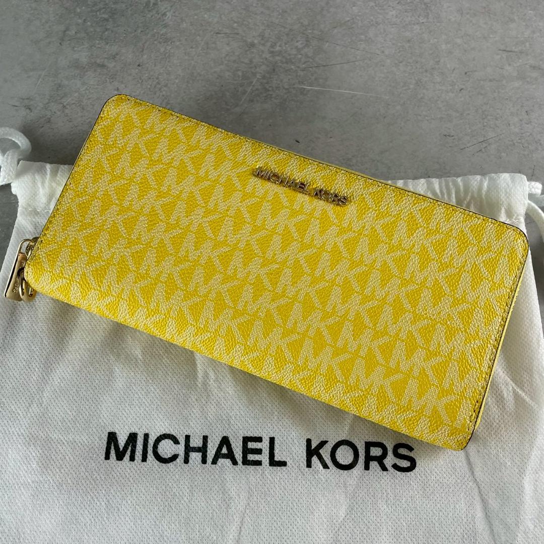 【未使用美品⭐︎】マイケルコース 金運上昇！！イエロー 黄色長財布