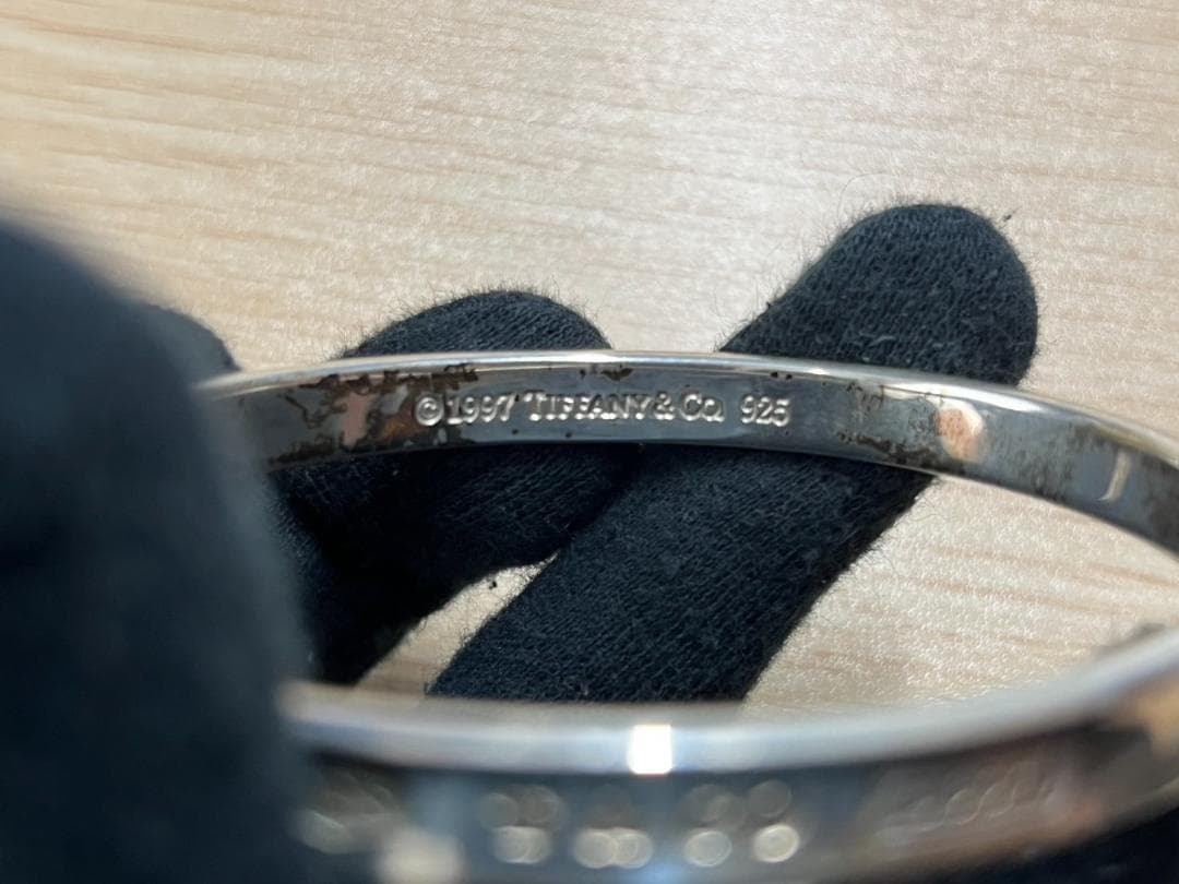 ティファニー 1837 ナローバングル 925 シルバー 約19cm 中古品