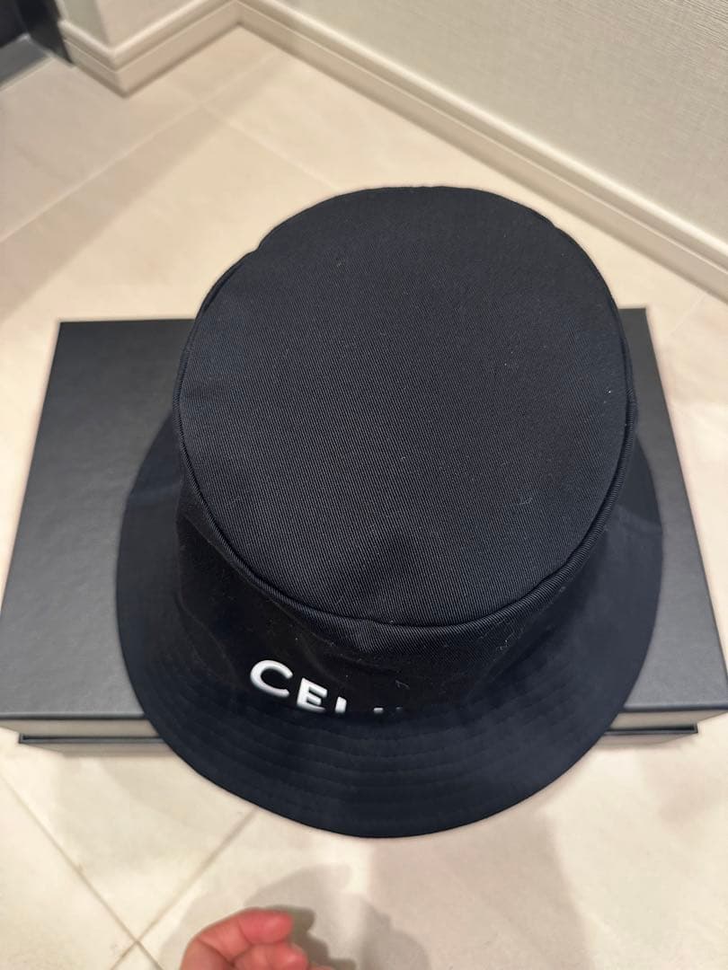 CELINE バケットハット 黒 M