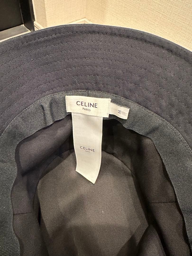 CELINE バケットハット 黒 M