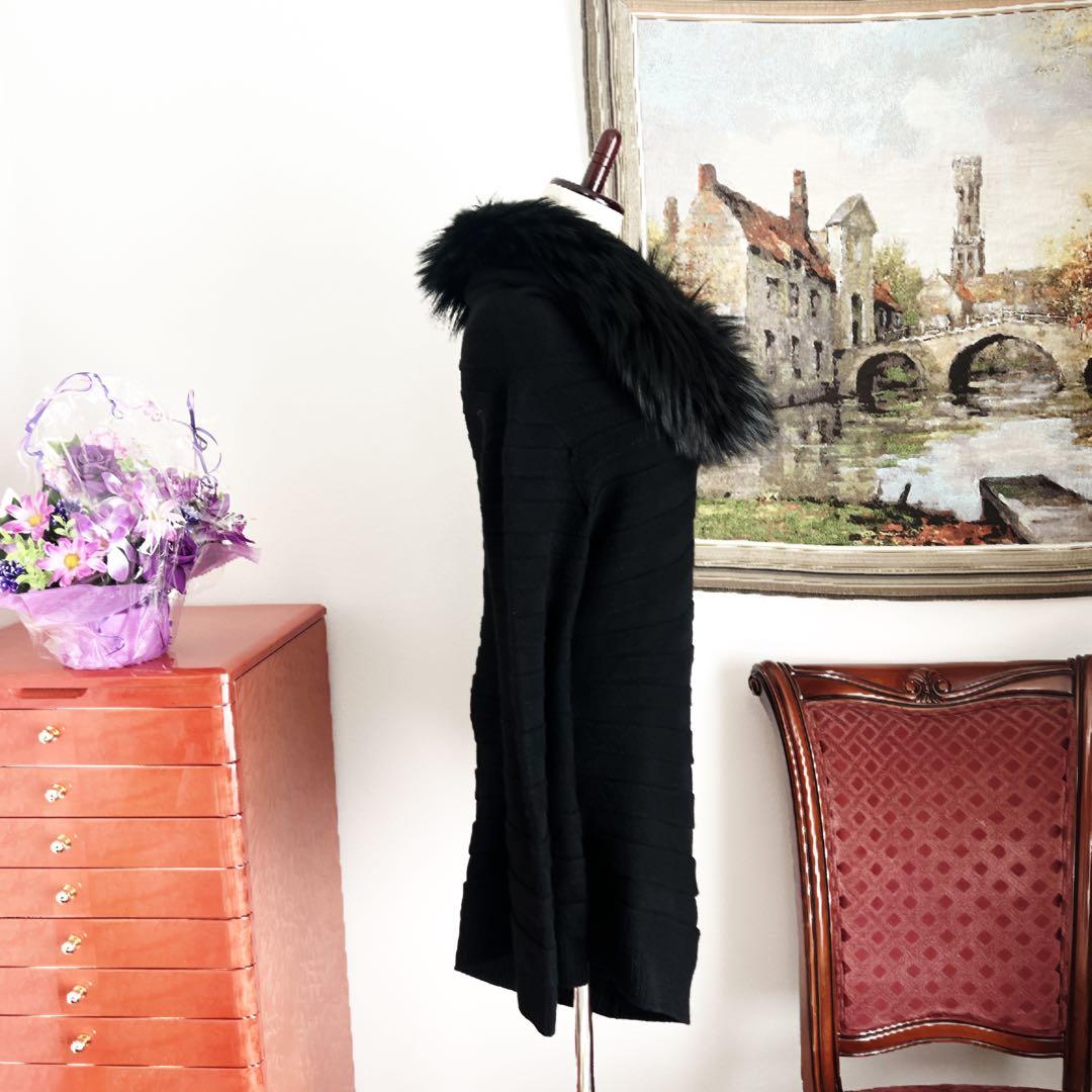 美品　HERMES エルメス　フォックスファー　カシミヤ　セーター　トップス