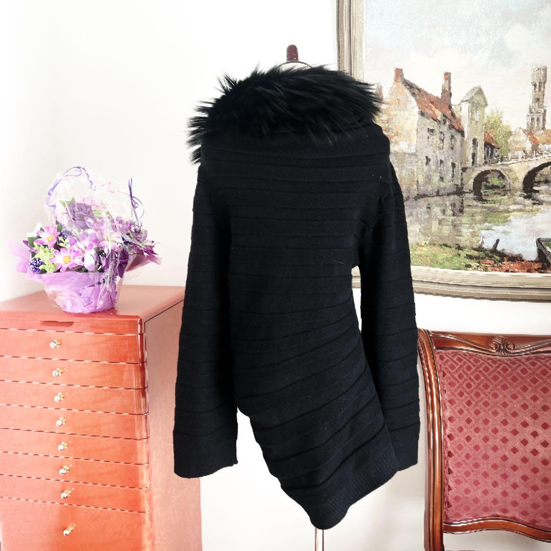 美品　HERMES エルメス　フォックスファー　カシミヤ　セーター　トップス