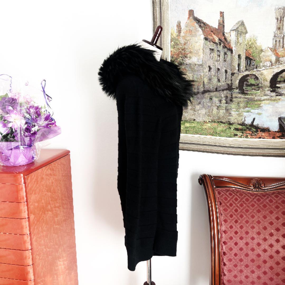 美品　HERMES エルメス　フォックスファー　カシミヤ　セーター　トップス