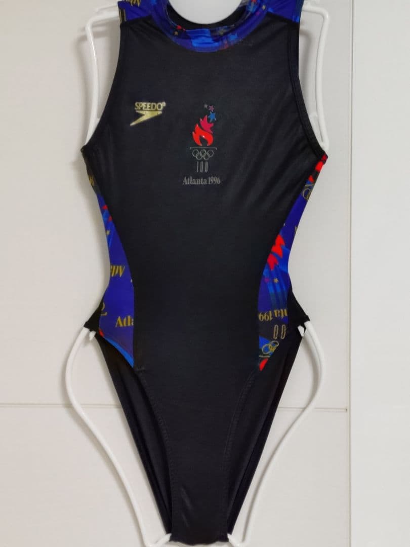 SPEEDO　競泳水着　アトランタオリンピックモデル　黒/赤/青 　Mサイズ