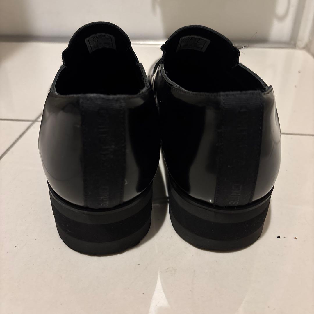 美品THE ONITSUKA SLIP ON 24.5 ブラック ローファー