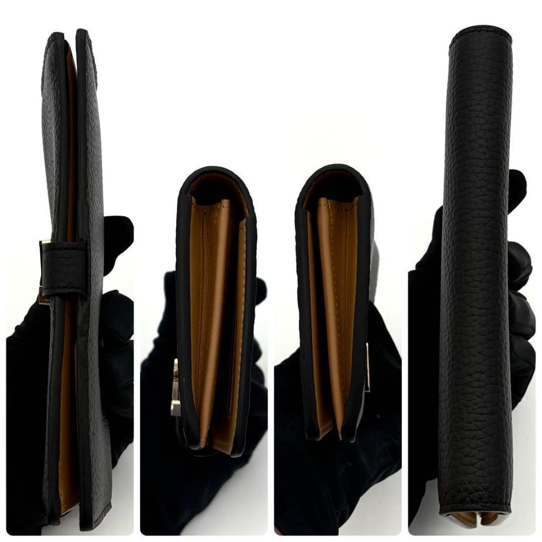 ルイヴィトン 長財布 カプシーヌ ヴェルティカル ウォレット 黒 2360