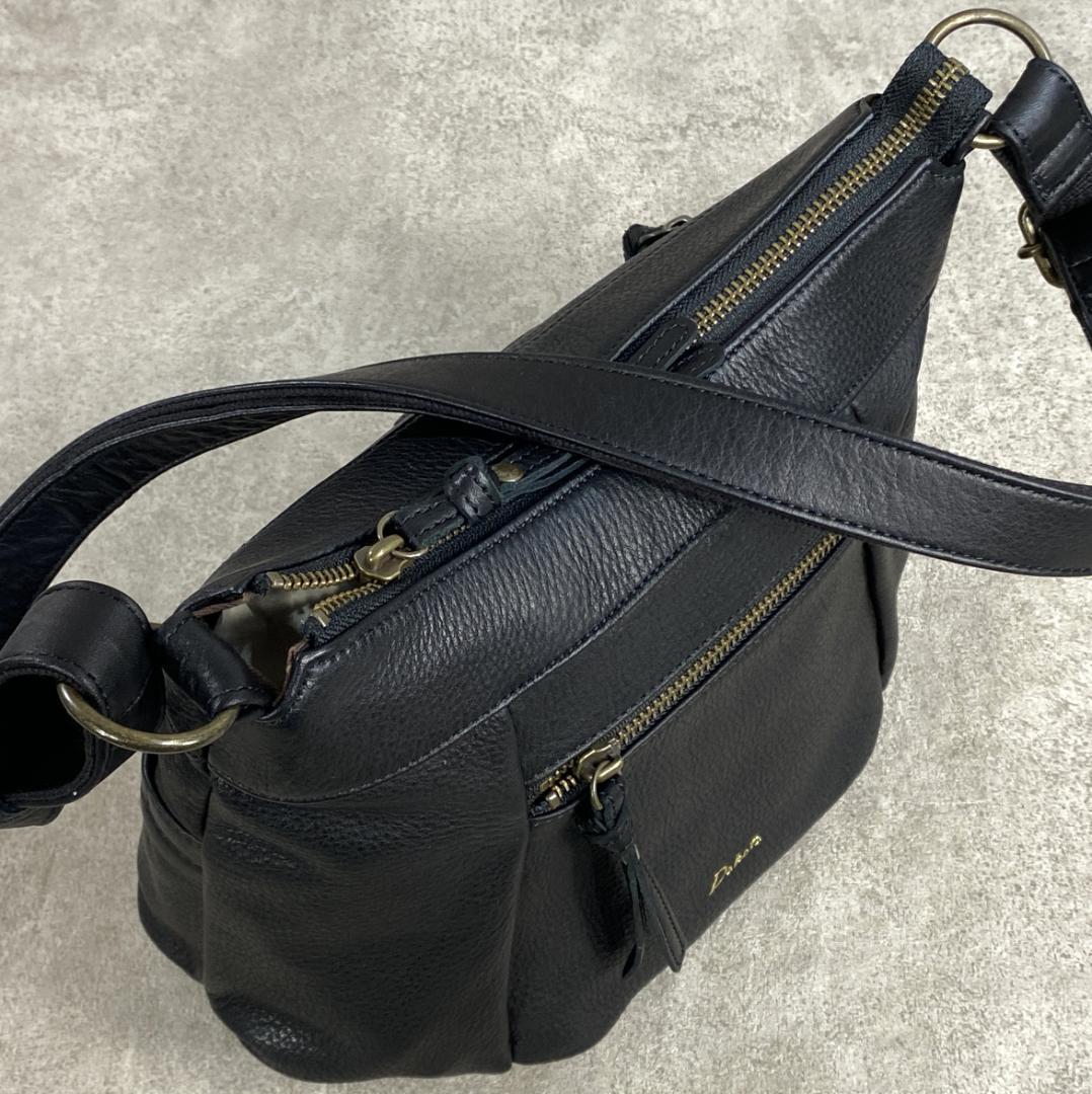 【極美品】 DAKOTA ダコタ ルーチェ 日本製 牛革 ショルダーバッグ
