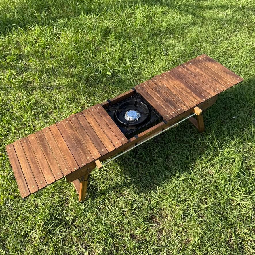 タフ丸金具 ウォルナット 木×エキスパンドメタル×真鍮パーツ IGTフレーム対応