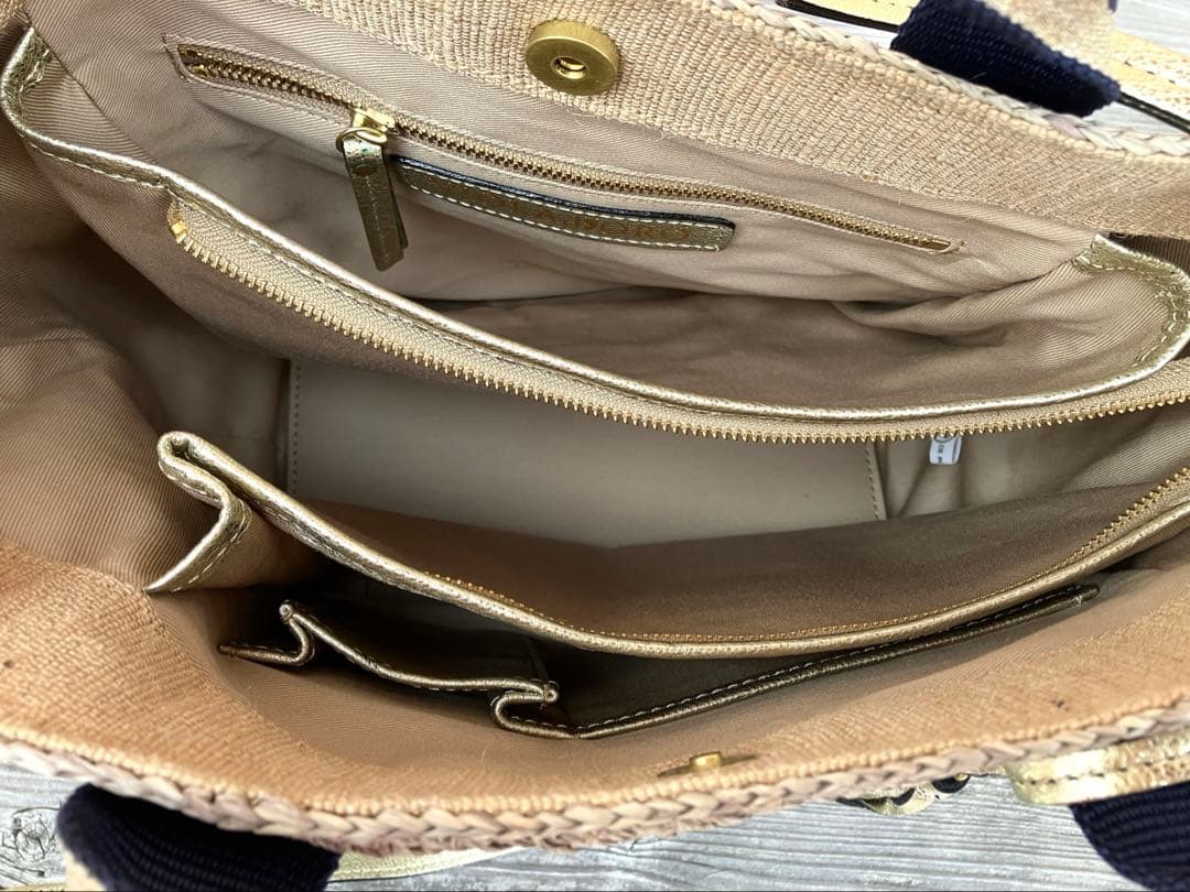 VIOLAd'ORO✨ヴィオラドーロ　ラフィア　かごバッグ　ショルダーバッグ