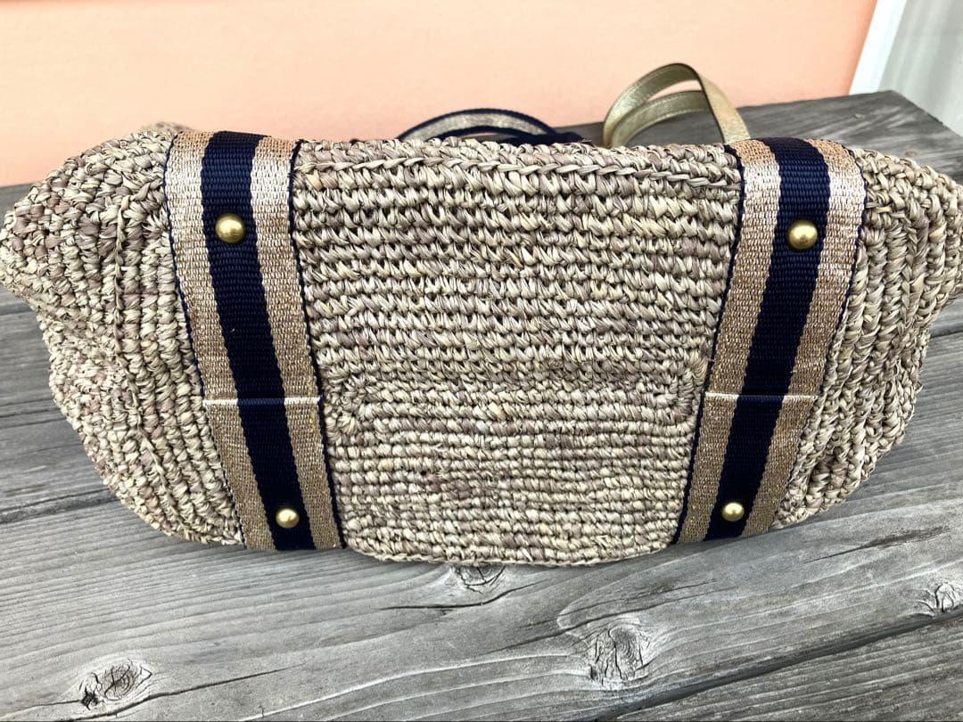 VIOLAd'ORO✨ヴィオラドーロ　ラフィア　かごバッグ　ショルダーバッグ