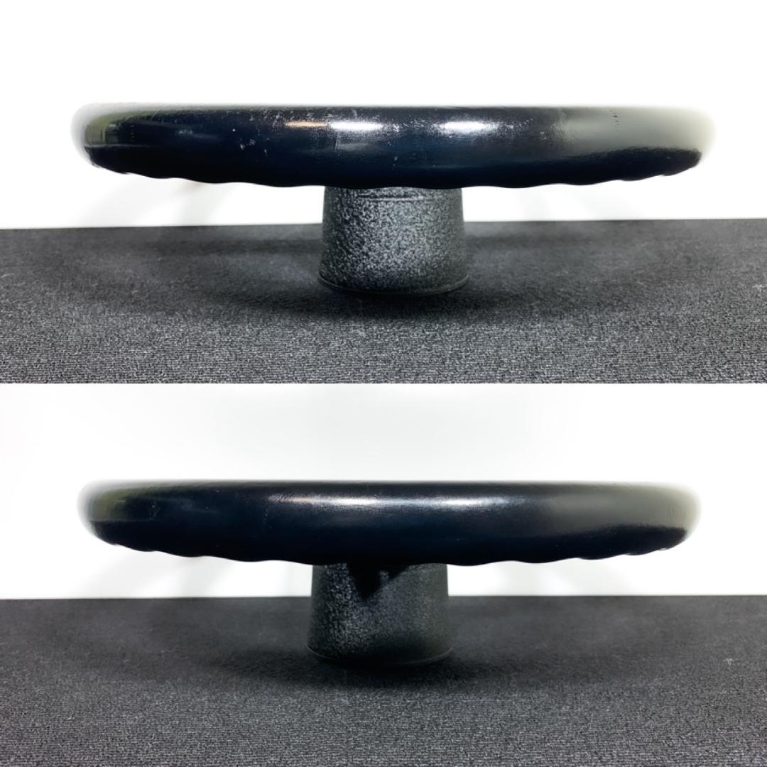 ナルディ クラシック ブラックスポーク レザー ホーンボタン＆新品ネジ6本付