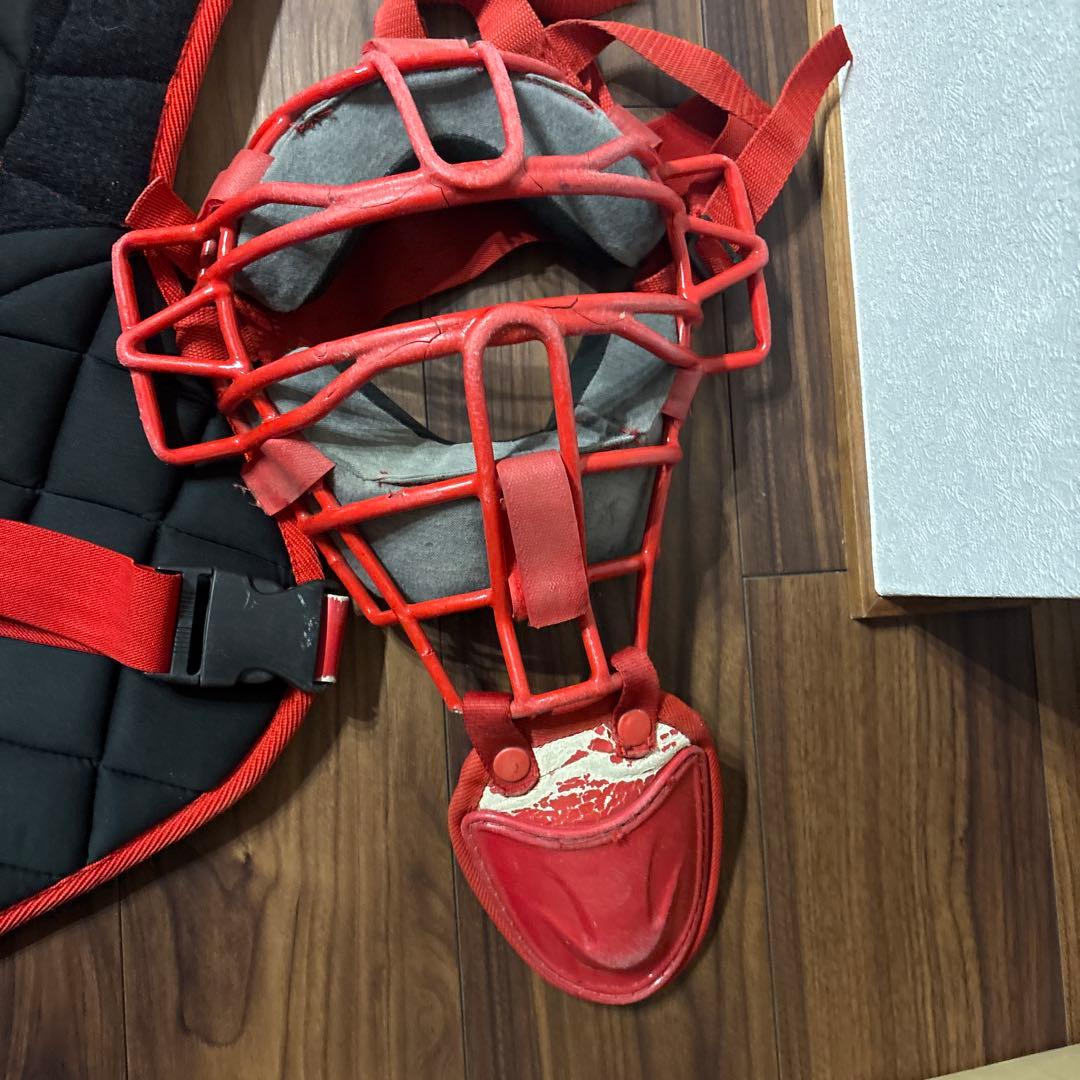 Nike キャッチャー用具セット レッド