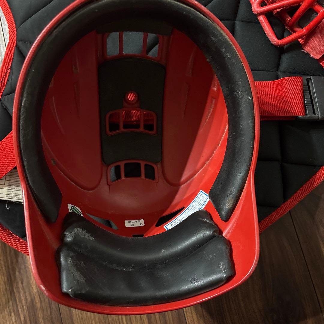 Nike キャッチャー用具セット レッド