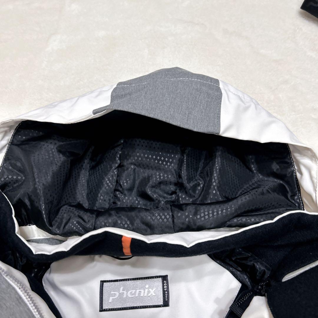 【極美品】PHENIX スキーウェア Lサイズ ホワイト/グレー　ブラック