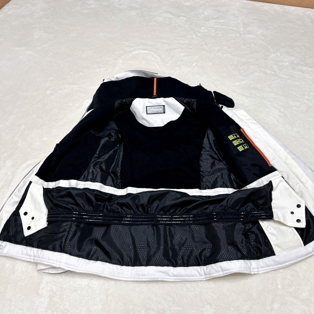 【極美品】PHENIX スキーウェア Lサイズ ホワイト/グレー　ブラック