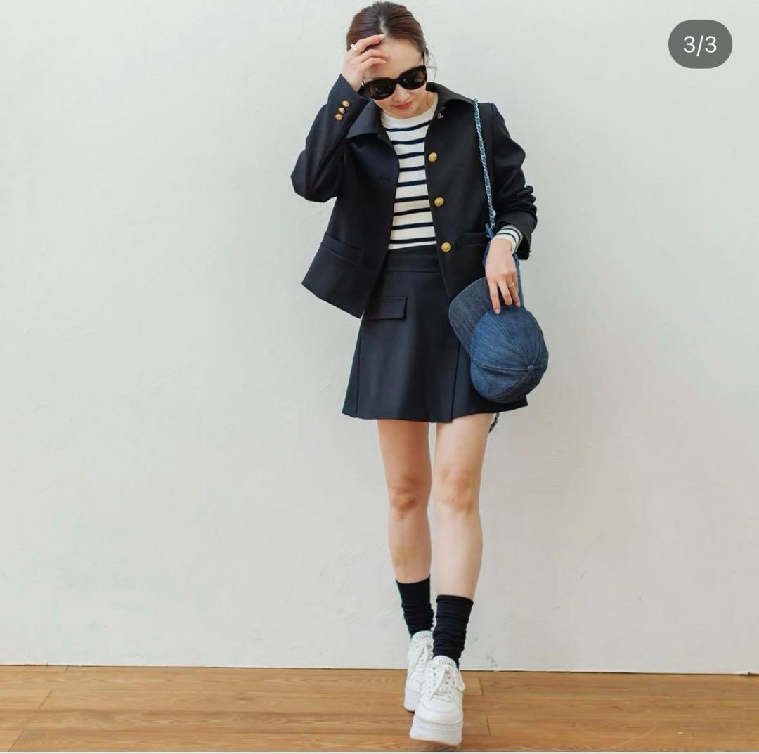 bluelea wrap culotte skirt ブラック36 新品未使用