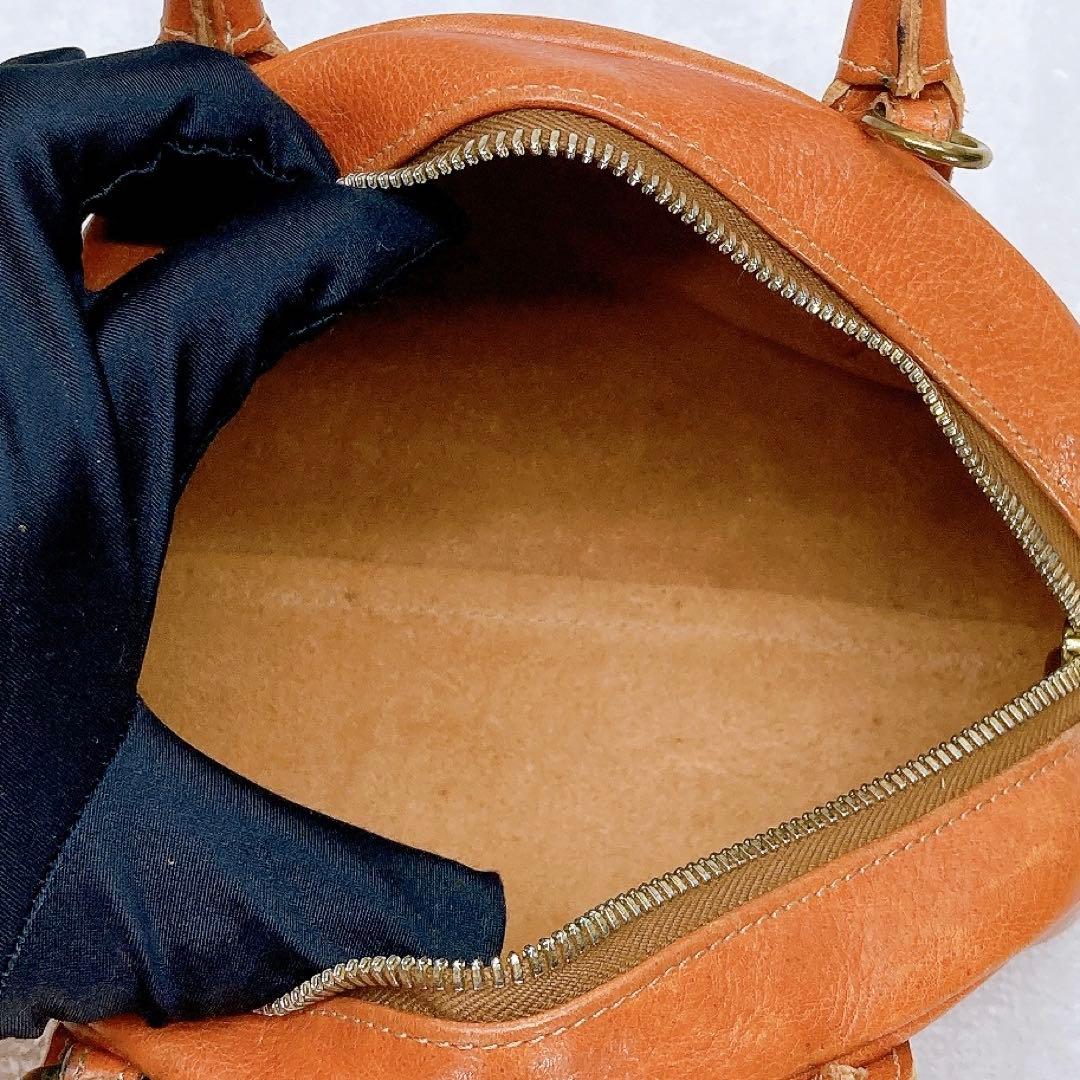 ✨美品✨イルビゾンテ 2wayミニショルダーバッグ ヌメ革 ブラウン ロゴ