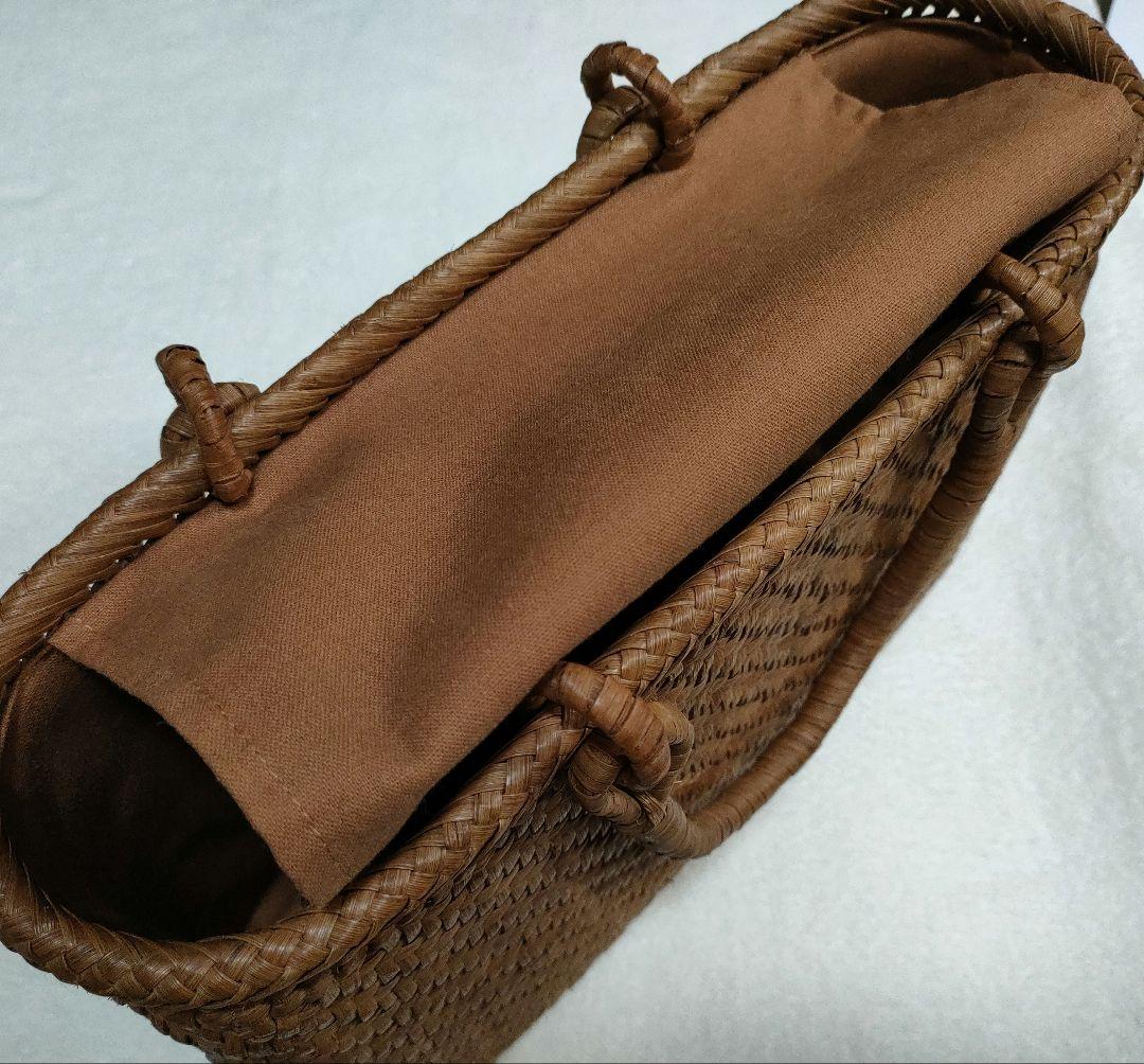 チ*)様 かごや ☆ やまぶどう かごバッグ ☆ オマケ付き　【新品同様】