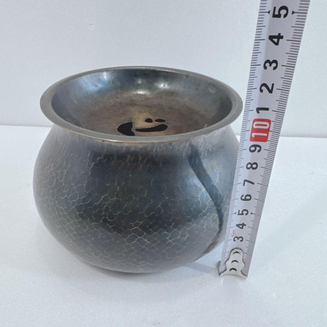 m*u様 玉川堂 鎚起銅器 茶こぼし 建水 セット 昭和レトロ 急須 茶瓶 湯沸