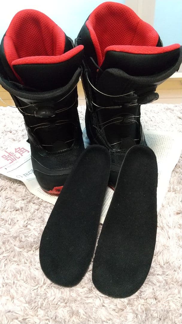 【1回使用】スノーボードブーツ 25センチ ROSSIGNOL 男女可 ブラック