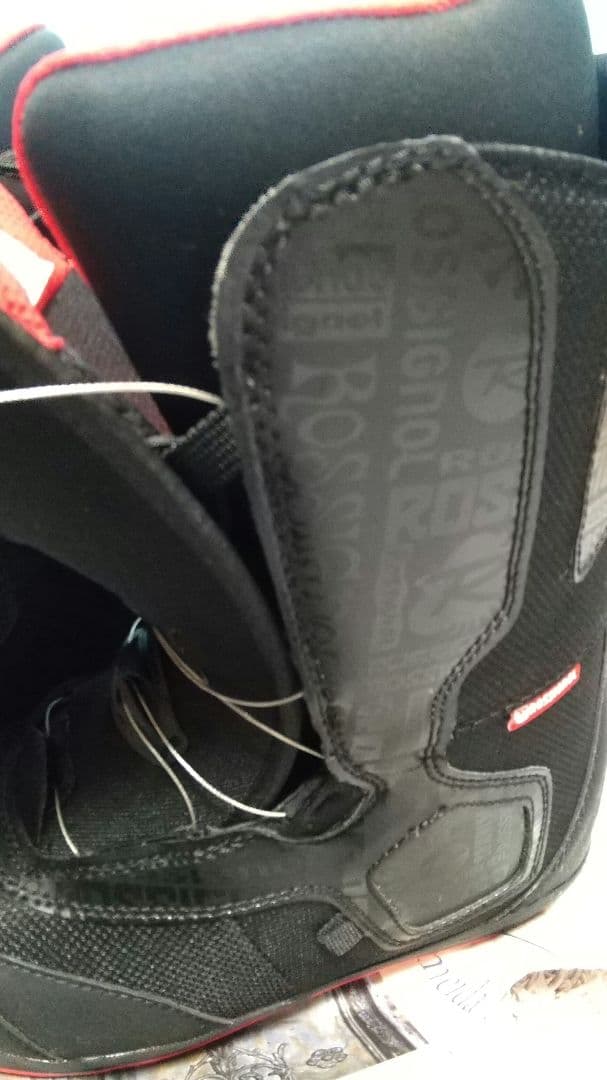 【1回使用】スノーボードブーツ 25センチ ROSSIGNOL 男女可 ブラック