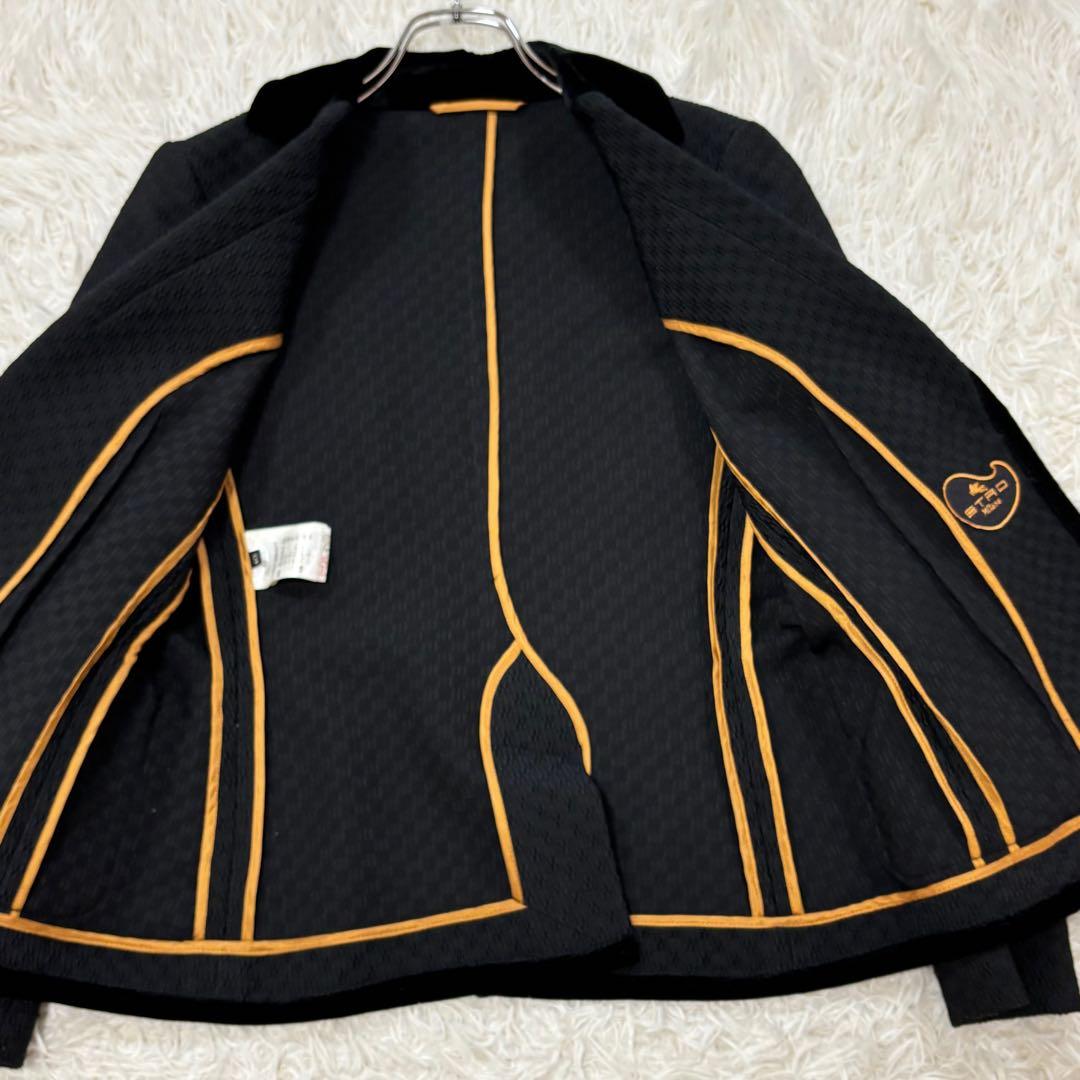 美品✨ エトロ テーラードジャケット 黒 ブラック 40