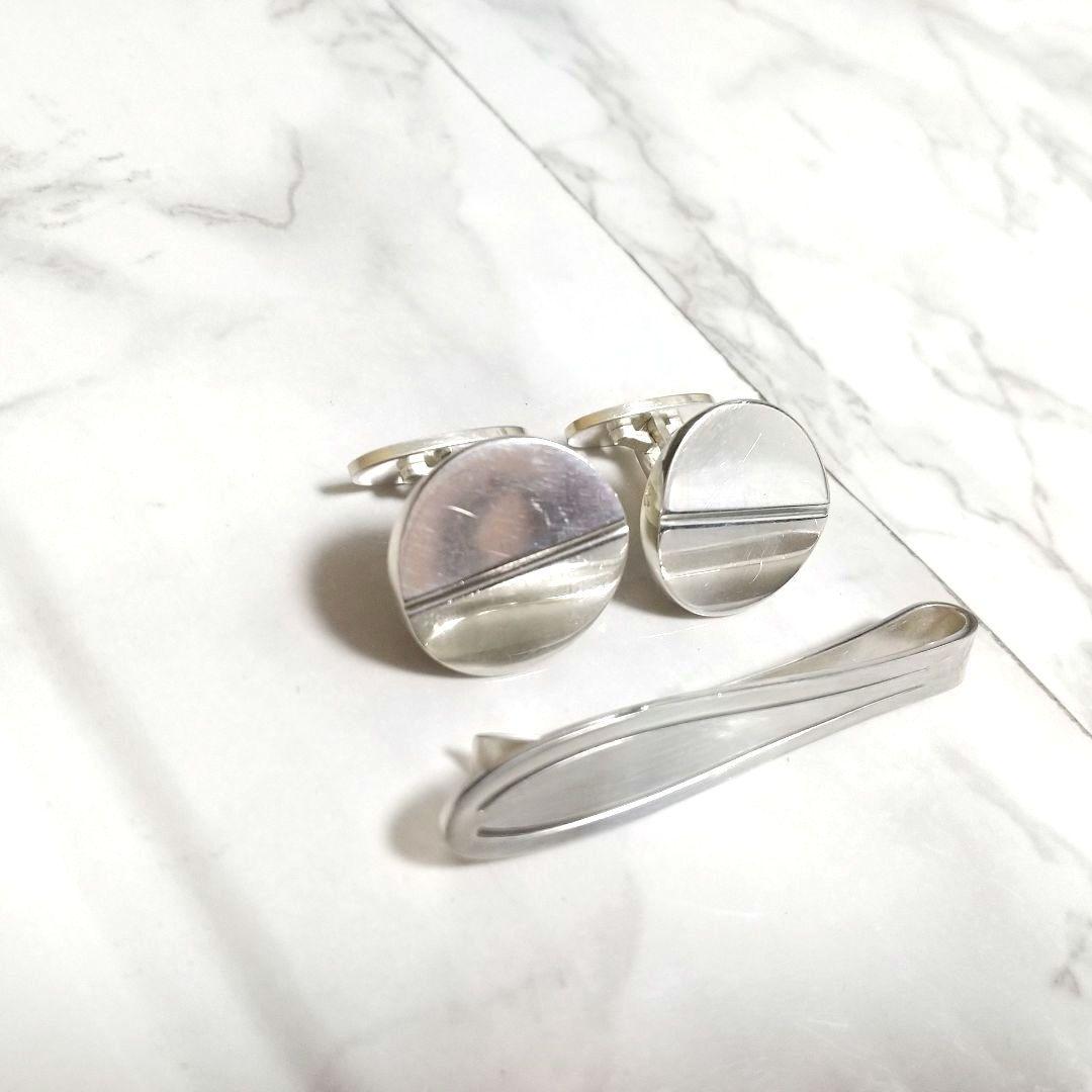 ジョージジェンセン シルバー925 ネクタイピン　カフス　バーバリー