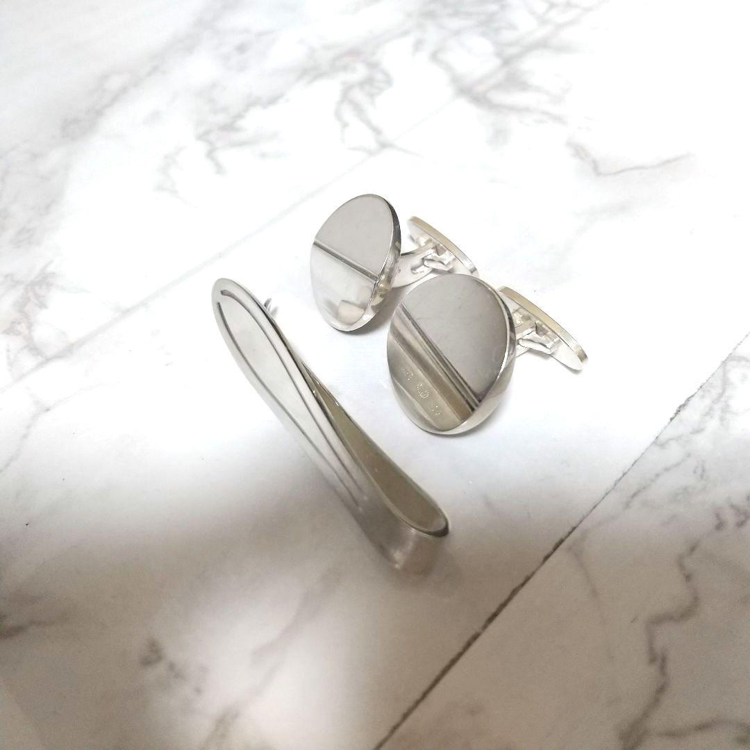 ジョージジェンセン シルバー925 ネクタイピン　カフス　バーバリー