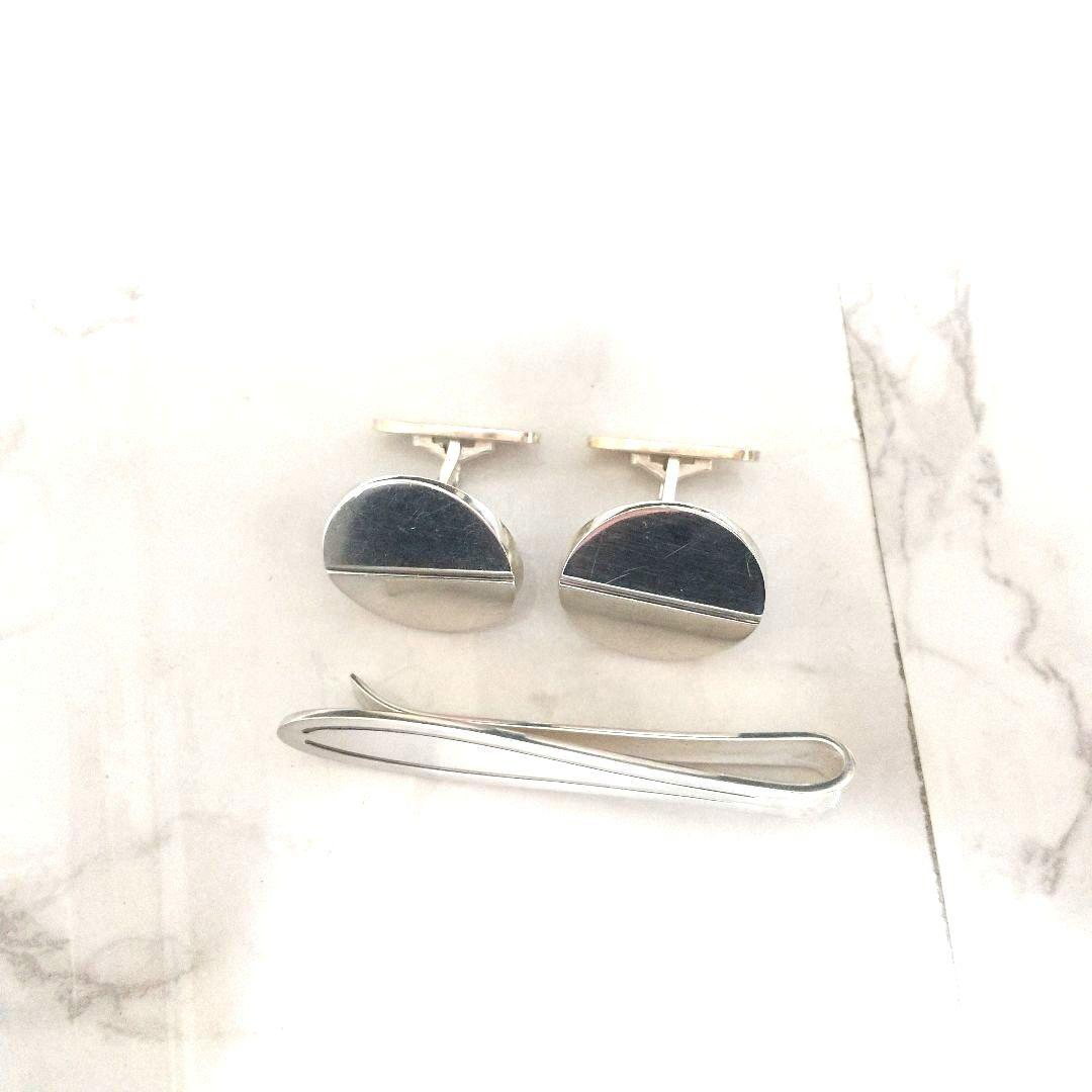 ジョージジェンセン シルバー925 ネクタイピン　カフス　バーバリー