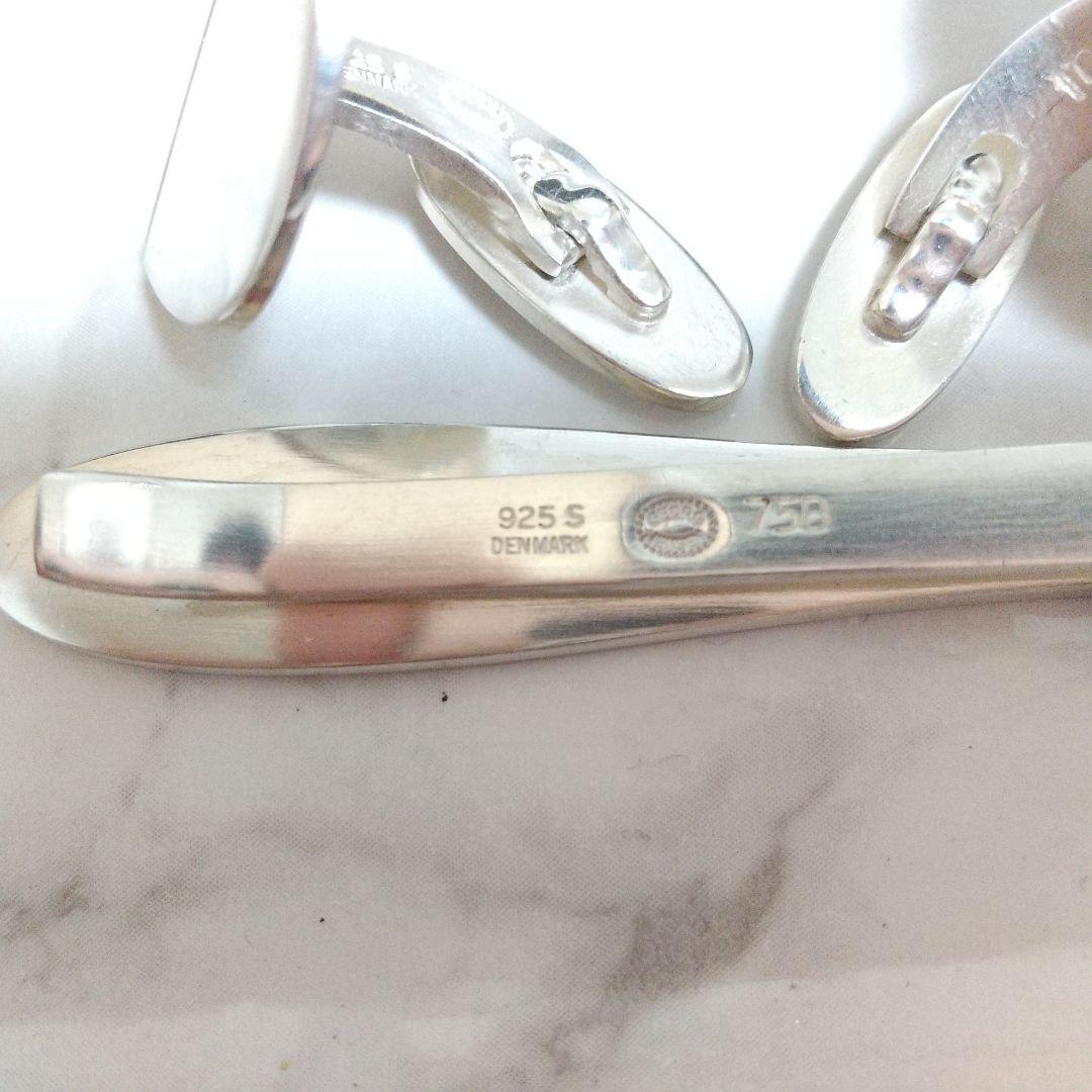 ジョージジェンセン シルバー925 ネクタイピン　カフス　バーバリー