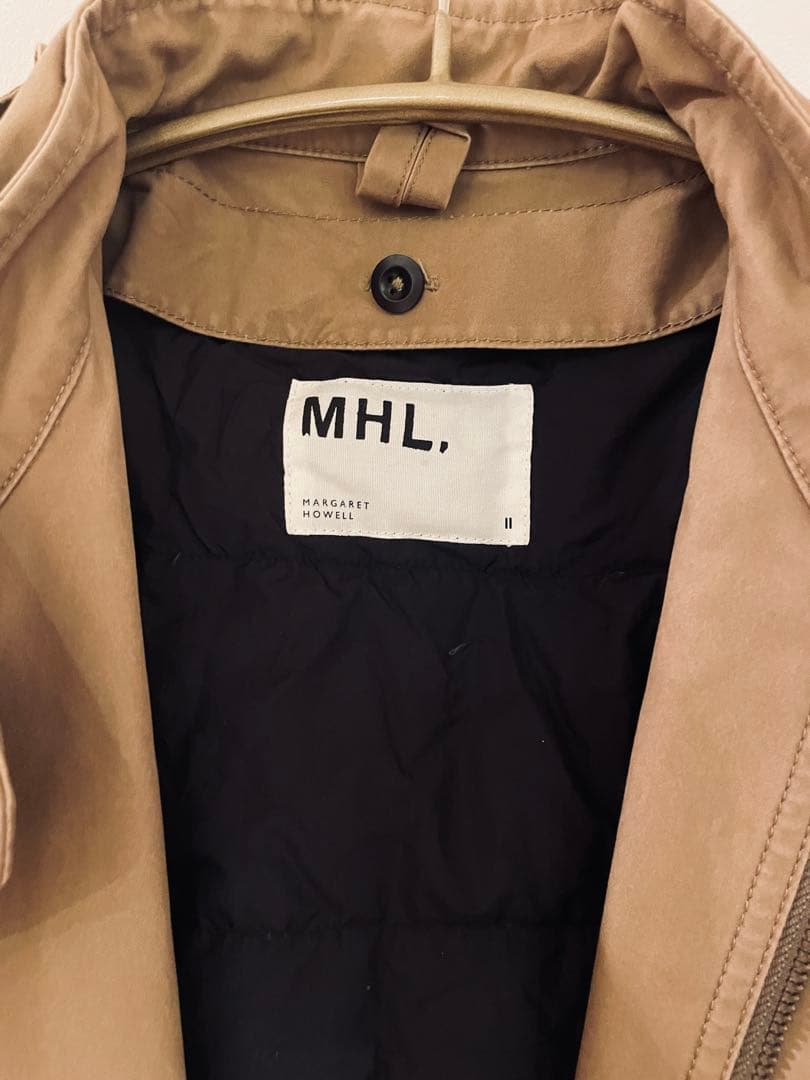 マーガレットハウエルMHL, カーキ モッズコート フード付き