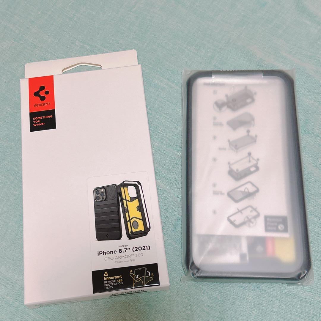 iPhone13 Pro Max ケース ガラスフィルム付き 360°全面保護