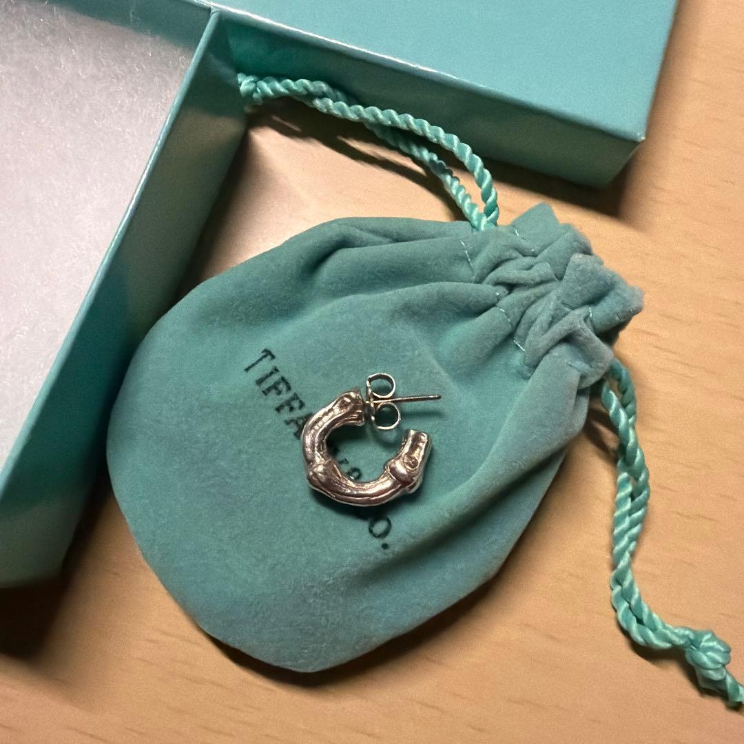 Tiffany オールドティファニー　バンブー　スモール　フープ　ピアス　925