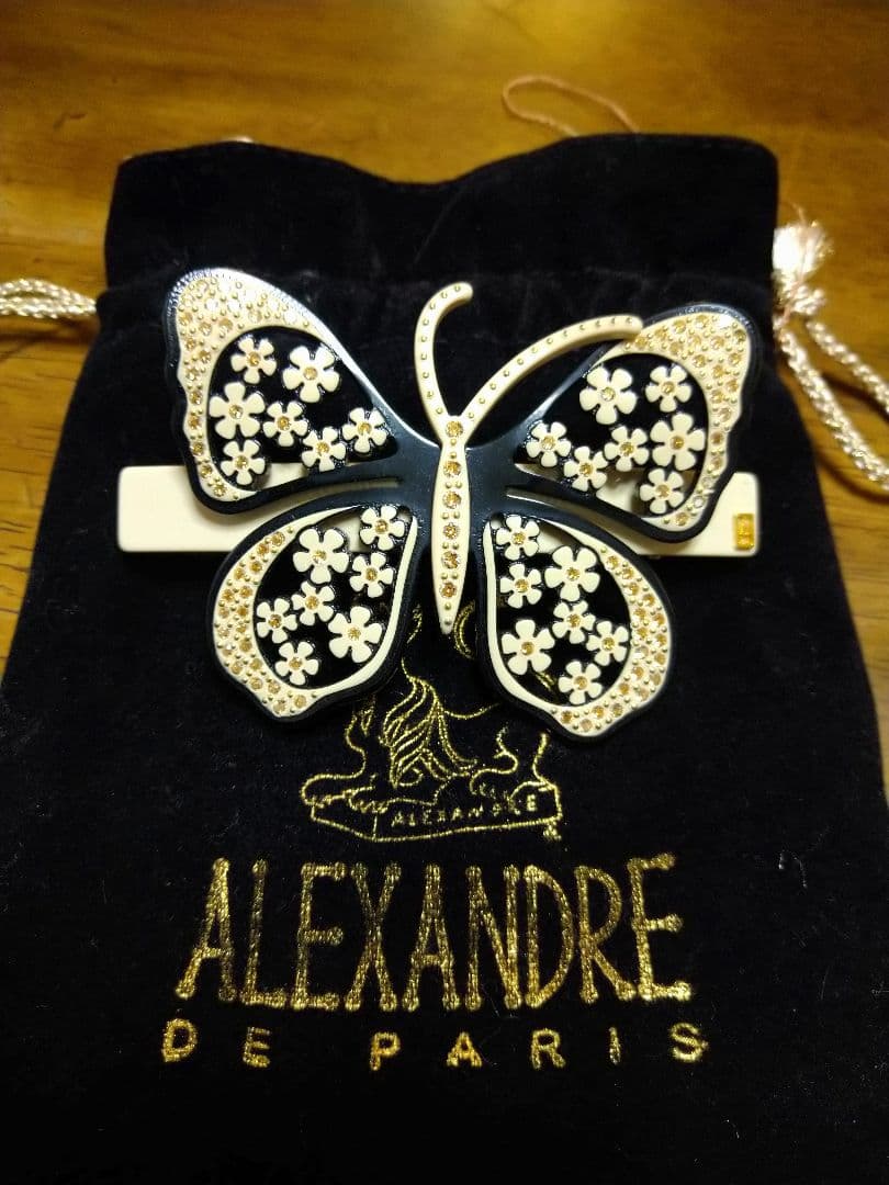 アレクサンドルドゥパリ蝶デザイン バタフライ　バレッタ