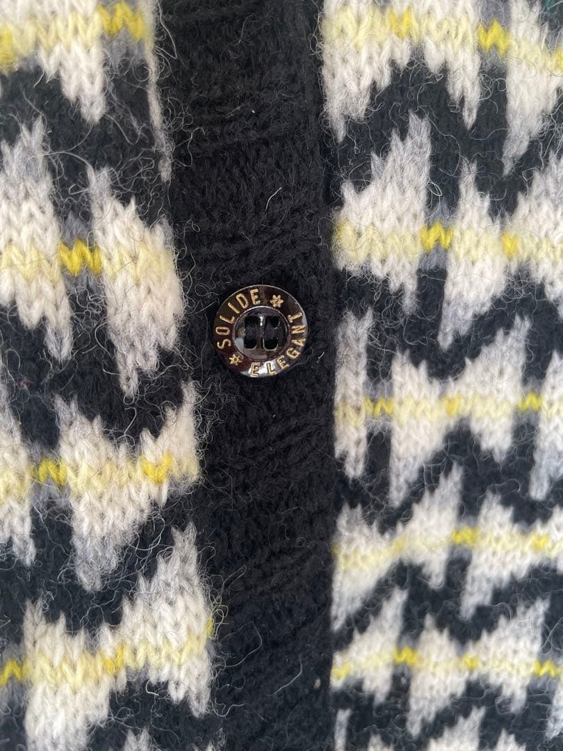 三國万里子　ミクニッツ　ベスト　手編み　ハンドメイド　tie