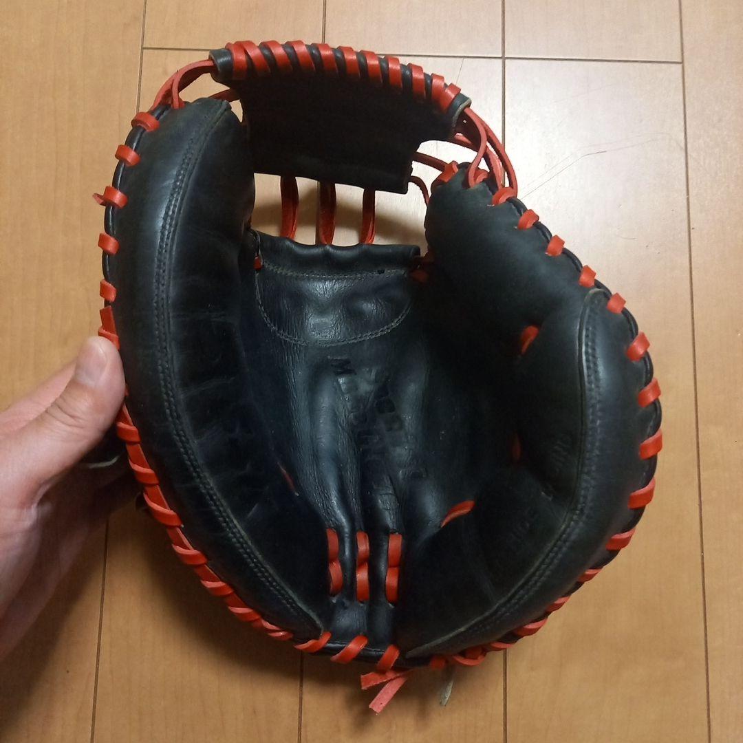 SSK 少年 キャッチャーミット 黒/赤