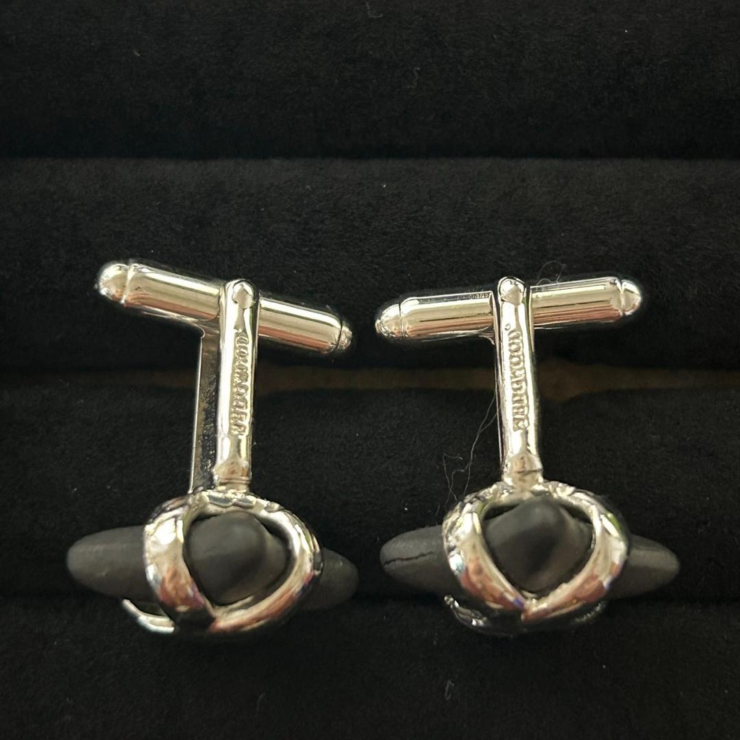 【美品レア】ウエッジウッド　カフリンクス　ブラックスター　0206