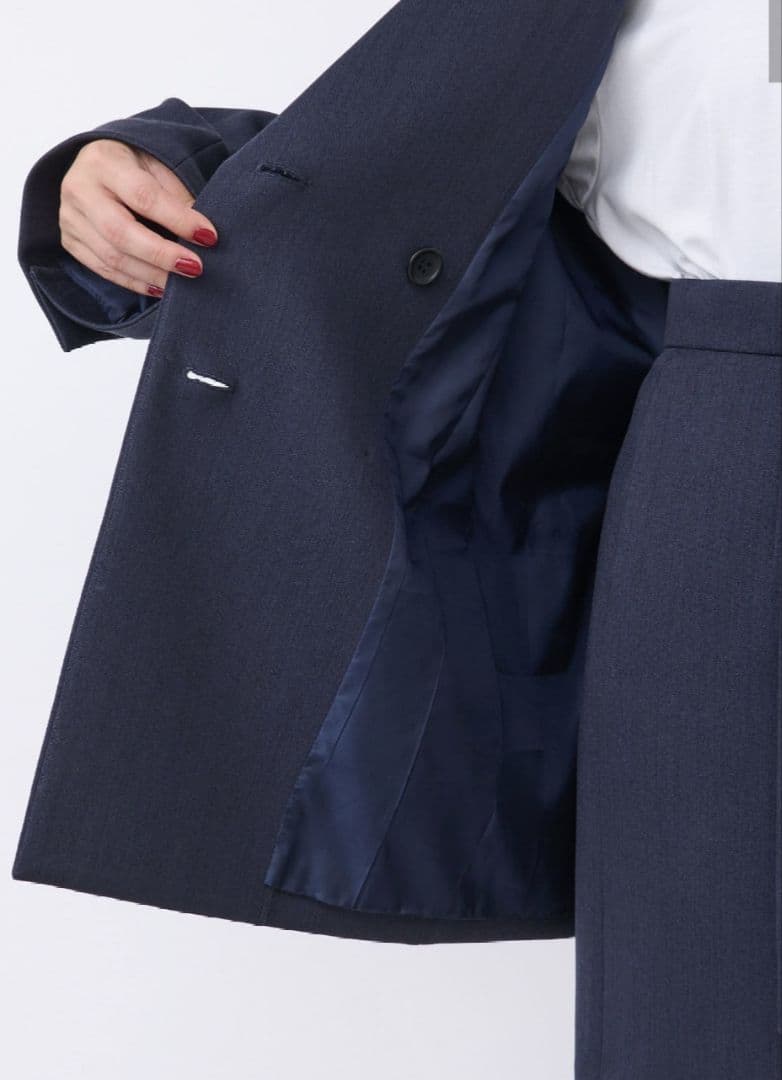 リヴドロワ　コート感覚で羽織れる　ウールライクジャケット