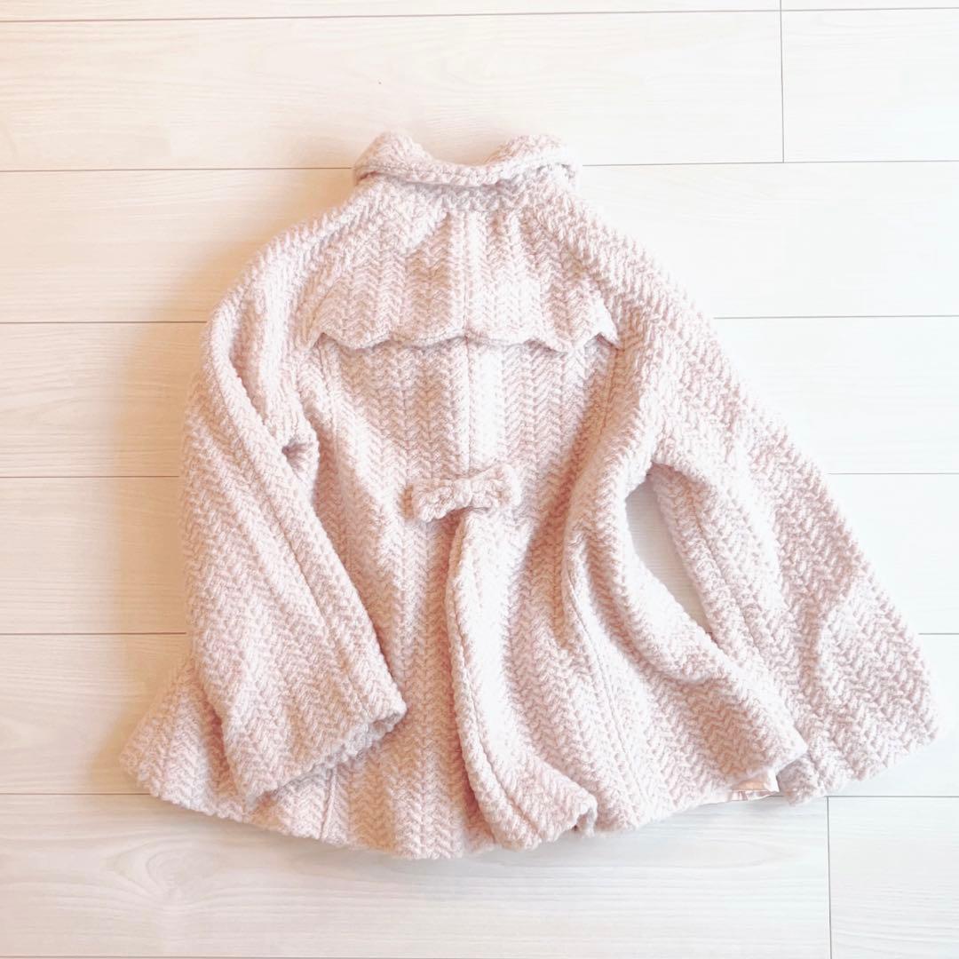 LIZLISA＊淡ピンクのふわふわコーラルコート♡