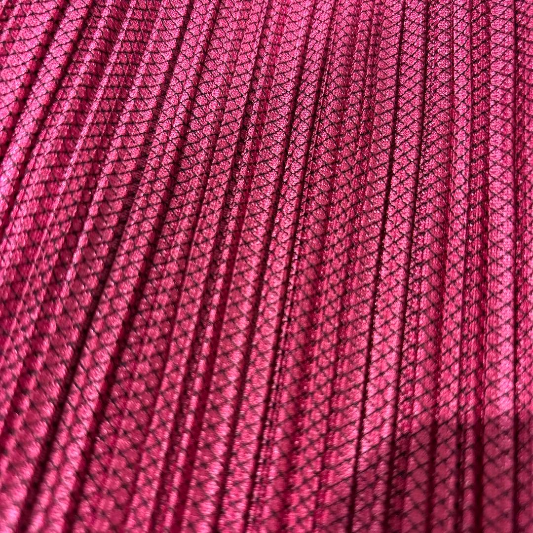 レッドピンク ノースリーブ ロングワンピース